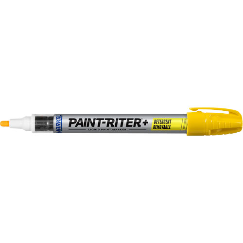 Paint-Riter&reg;+ Detergent Removable Paint Marker, Liquid, Yellow Toolneeds Inc.