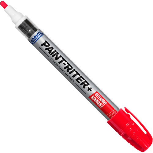 Marqueur &agrave; peinture nettoyable au d&eacute;tergent Paint-Riter+, Liquide, Rouge Toolneeds Inc.