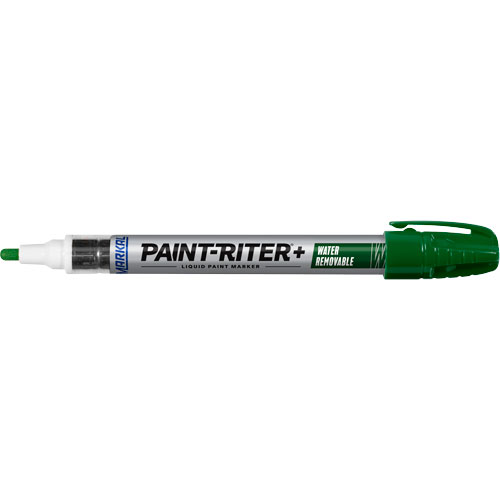 Marqueur &agrave; la peinture nettoyable &agrave; l'eau Paint-Riter+, Liquide, Vert Toolneeds Inc.