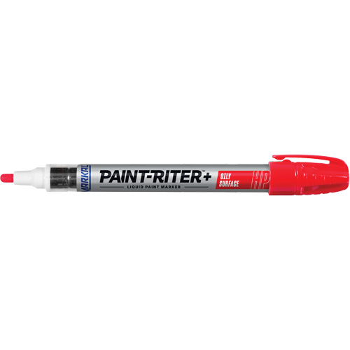 Marqueur pour surfaces huileuses Paint-Riter +, Liquide, Rouge Toolneeds Inc.