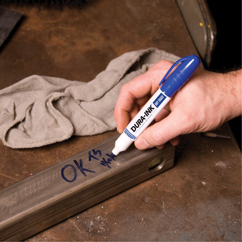 Marqueurs &agrave; essuyage &agrave; sec Dura-Ink, Bleu, Pointe Ronde Toolneeds Inc.