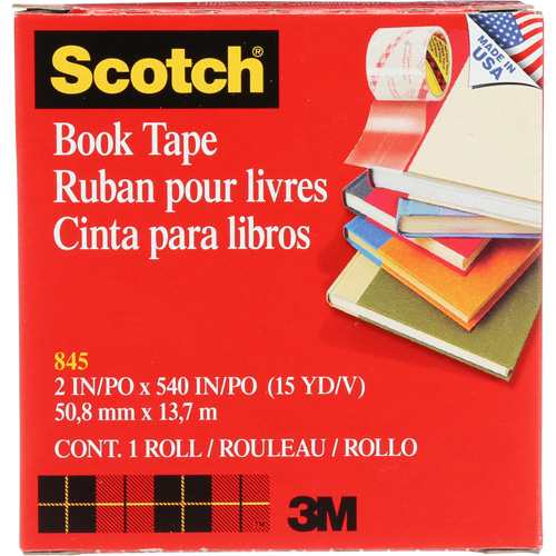 Ruban pour la r&eacute;paration de livres Scotch Toolneeds Inc.