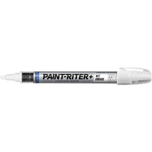 Marqueur &agrave; peinture pour surfaces humides Paint-Riter+, Liquide, Blanc Toolneeds Inc.