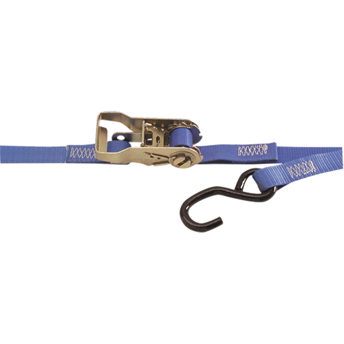 Heavy-Duty Utility Straps, S-Hook, 1" W x 15' L, 500 lbs. (230 kg) Working Load Limit Toolneeds Inc.