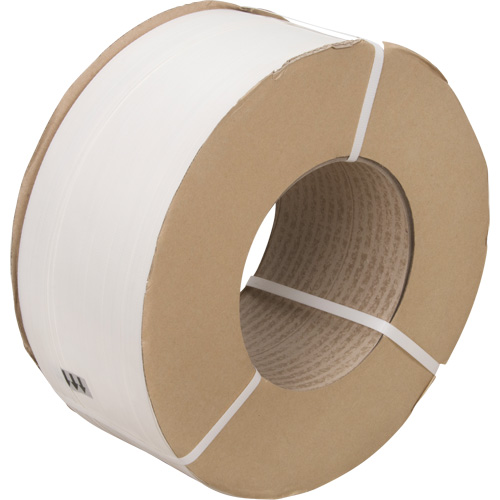 Strapping, Polypropylene, 1/2" W x 9900' L, White, Machine Grade Toolneeds Inc.