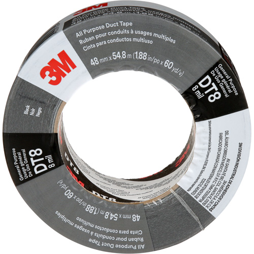 Ruban adh&eacute;sif tout usage DT8, 8 mils, Noir, 48 mm (2") x 55 m (180') Toolneeds Inc.