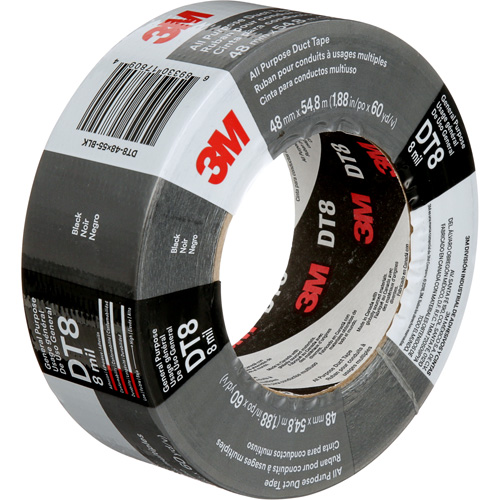 Ruban adh&eacute;sif tout usage DT8, 8 mils, Noir, 48 mm (2") x 55 m (180') Toolneeds Inc.