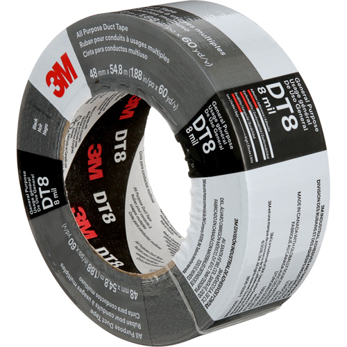 Ruban adh&eacute;sif tout usage DT8, 8 mils, Noir, 48 mm (2") x 55 m (180') Toolneeds Inc.