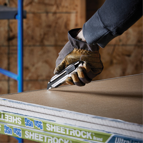 Knife with Auto-Lock, 18 mm, Carbon Steel, Heavy-Duty, Aluminum Handle Toolneeds Inc.