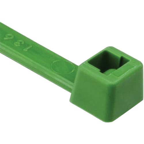 T Series Cable Ties, 8" Long, 50 lbs. Tensile Strength, Green Toolneeds Inc.