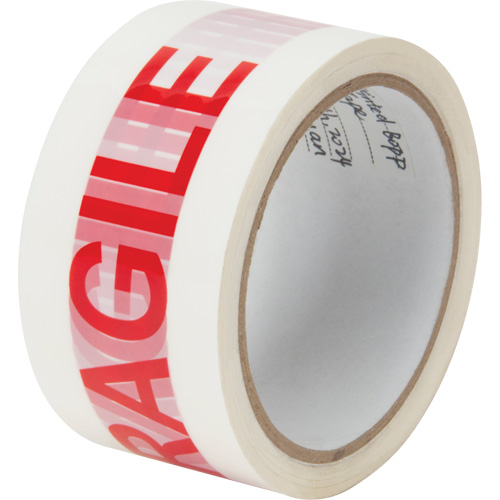 "Fragile" Box Sealing Tape, Hot Melt Adhesive, 2 mils, 48 mm (2") x 100 m (328') Toolneeds Inc.