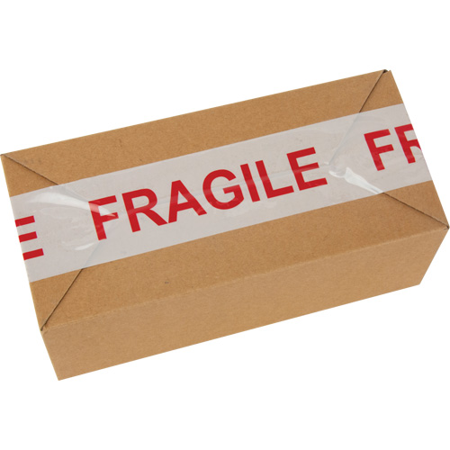 "Fragile" Box Sealing Tape, Hot Melt Adhesive, 2 mils, 48 mm (2") x 100 m (328') Toolneeds Inc.