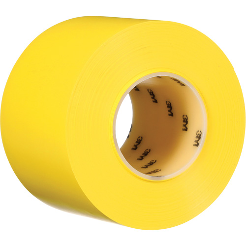 Ruban de marquage de planchers durable 971, 4" x 108', Vinyle, Jaune Toolneeds Inc.