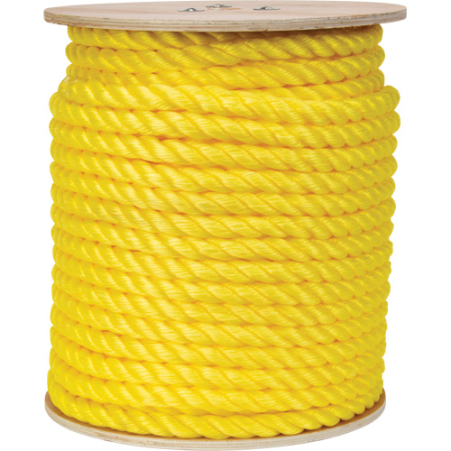 Braided Yellow Rope, Polypropylene, 300' Toolneeds Inc.
