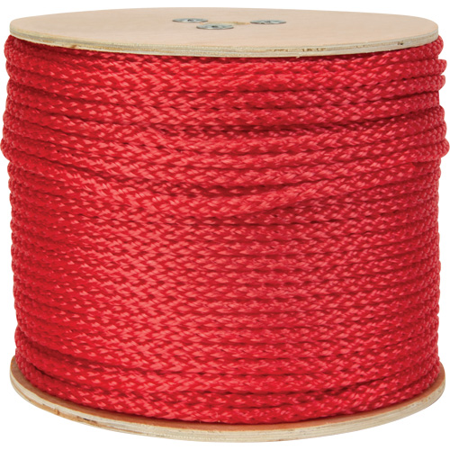 Braided Red Rope, Polypropylene, 500' Toolneeds Inc.