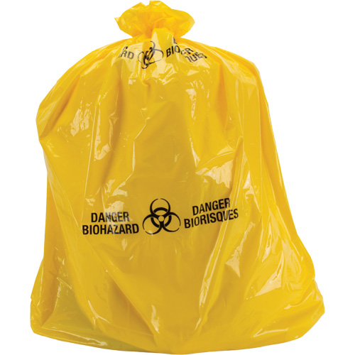 Waste Bags, Bio-Hazard, 60" L x 36" W, 6 mils Toolneeds Inc.