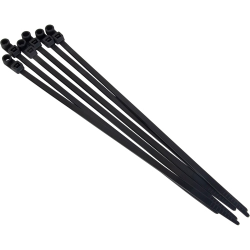 Screw-In Cable Tie, 8" Long, 50 lbs. Tensile Strength, Black Toolneeds Inc.