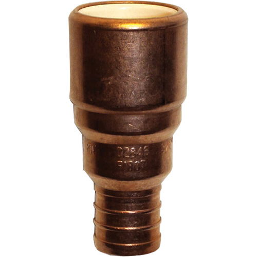 Adaptateur de tuyau, Embout femelle x PEX cannel&eacute;, 1/2" dia., Cuivre/PVC-C Toolneeds Inc.