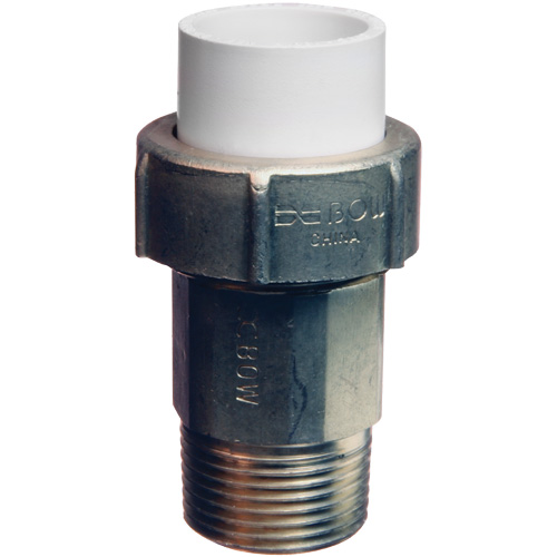 Raccord union, 1" x 3/4", Laiton/PVC-C, Embout femelle x PEX cannel&eacute; Toolneeds Inc.