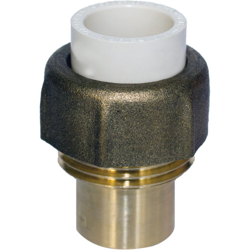 Raccord union, 1/2", PVC-C, Embout femelle x bras&eacute; Toolneeds Inc.