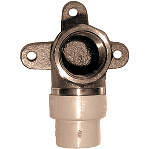 Coude applique 90° monobloc, Noeud x FPT, Laiton/PVC-C, 3/4" Toolneeds Inc.