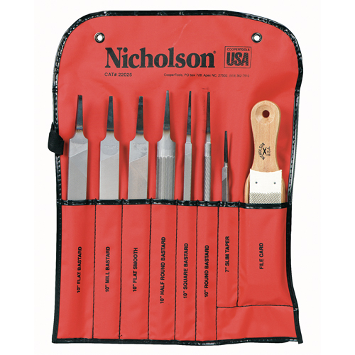 Jeux de 8 limes pour machinistes, 8 pi&egrave;ces Toolneeds Inc.