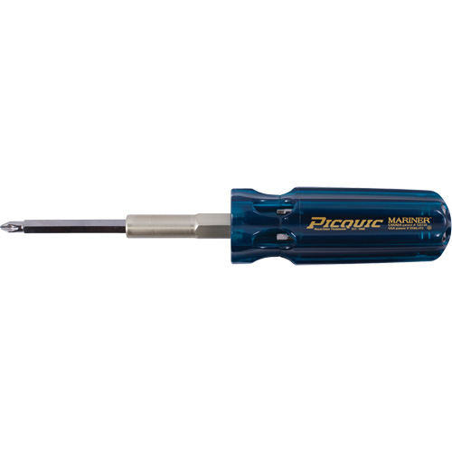 The Mariner Multibit Screwdriver, 6" L, Plastic Handle Toolneeds Inc.