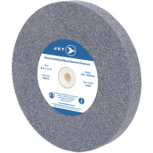 Meule d'&eacute;tabli tout usage A810M, 8" x 1", Arbre de 1" Toolneeds Inc.
