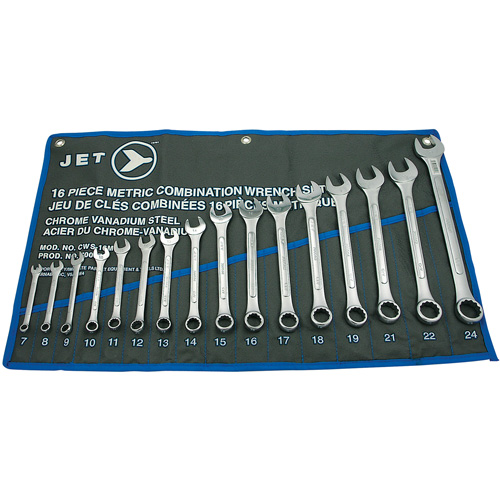 CWS-16M Raised Panel Wrench Set, Combination, 16 Pieces, Metric Toolneeds Inc.