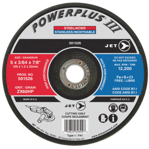 POWERPLUS&reg; Cut-Off Wheel, 4-1/2" x 3/64", 7/8" Arbor, Type 1, 13300 RPM Toolneeds Inc.