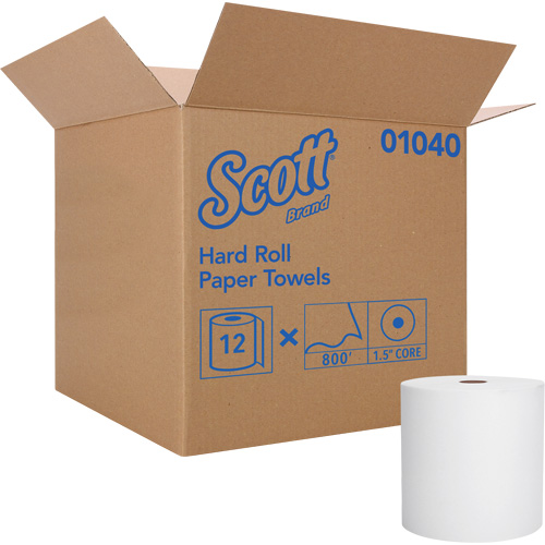 Serviettes en rouleaux durs Essential de Scott, 1 pli, Standard, 800' lo Toolneeds Inc.