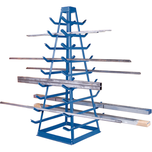 Bar Storage Racks - Horizontal Bar Racks, Horizontal, 9 Levels, 18" W x 40" D x 84" H, 1800 lbs. Cap. Toolneeds Inc.
