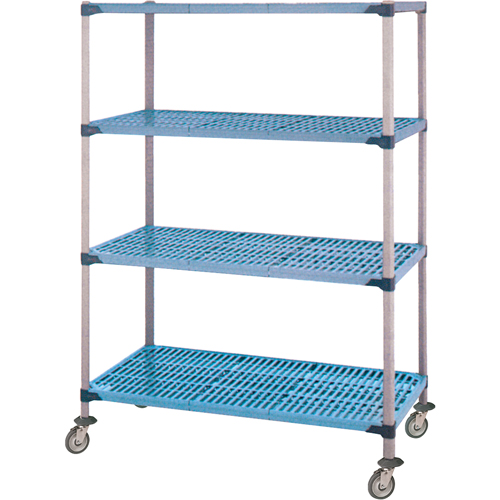 Shelving Unit, 4 Tiers, 36" W x 68" H x 18" D Toolneeds Inc.