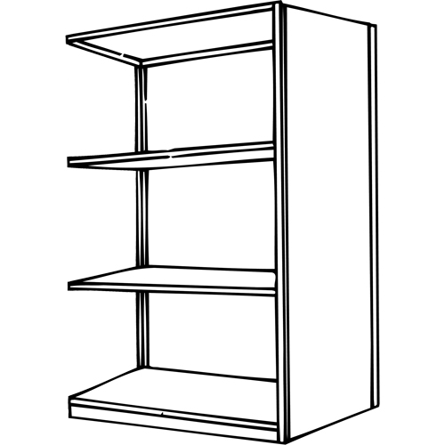 Interlok Shelving Unit, Steel, Boltless, 800 lbs. Capacity, 36" W x 76" H x 12" D Toolneeds Inc.