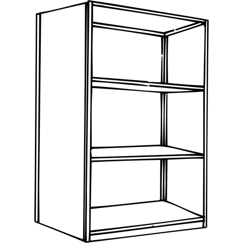 Interlok Shelving Unit, Steel, Boltless, 800 lbs. Capacity, 36" W x 76" H x 24" D Toolneeds Inc.