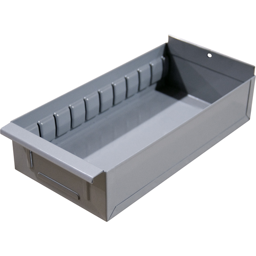 Interlok Boltless Shelving Shelf Box, Steel, 5-5/8" W x 18" D x 4-3/4" H, Grey Toolneeds Inc.
