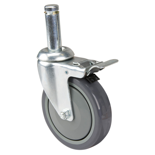 Roulette pour &eacute;tag&egrave;re en treillis chromat&eacute; Toolneeds Inc.