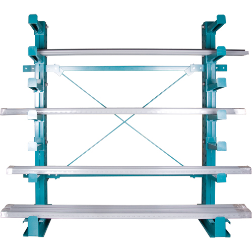 Cantilever Bar-Stock Racking - Light-Duty, Single Sided, 12" Arm, 75" H Toolneeds Inc.