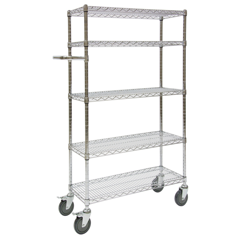 Chariots &agrave; pousser, Chrom&eacute;, 30' x 60" x 14", Capacit&eacute; 800 lb Toolneeds Inc.