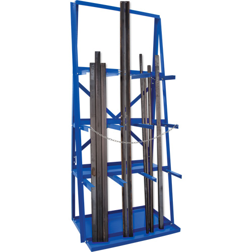 Bar Storage Rack, Vertical, 3 Levels, 36" W x 24" D x 84" H, 3000 lbs. Cap. Toolneeds Inc.