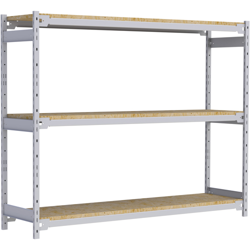 Wide Span Record Storage Shelving, Steel, 3 Shelves, 72" W x 18" D x 60" H Toolneeds Inc.