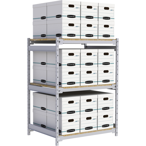 Wide Span Record Storage Shelving, Steel, 3 Shelves, 42" W x 32" D x 60" H Toolneeds Inc.