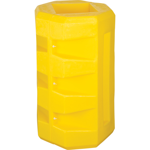 Column Protectors, 8-1/4" x 10-1/4" Inside Opening, 23-1/2" L x 23-1/2" W x 39-1/2" H, Yellow Toolneeds Inc.