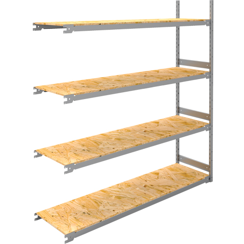 Wide Span Record Storage Shelving, Steel, 4 Shelves, 72" W x 18" D x 84" H, Add-On Kit Toolneeds Inc.