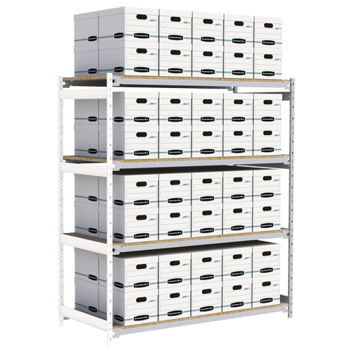 &eacute;tag&egrave;re-classeur de grande largeur, Acier, 4 Tablettes, 72" la x 32" p x 84" h, Ensemble Ajout Toolneeds Inc.