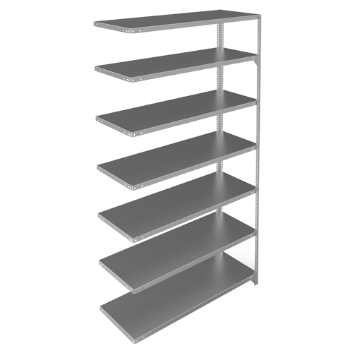 &eacute;l&eacute;ment de rayonnage, Acier galvanis&eacute;, Montant &agrave; fente, Capacit&eacute; 275 lb, 48" la x 84" h x 18" p Toolneeds Inc.