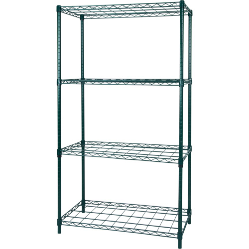 Dry Rack Shelving, 4 Tiers, 36" W x 63" H x 18" D Toolneeds Inc.