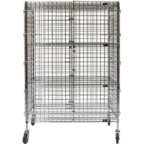 Chariot de s&eacute;curit&eacute;, Chrom&eacute;, 48" x 69" x 24", Capacit&eacute; 500 lb Toolneeds Inc.