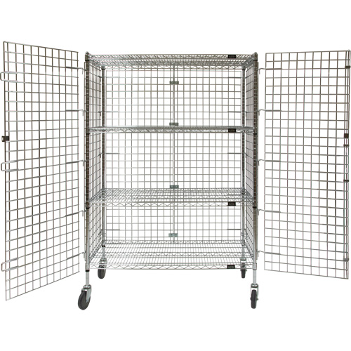 Chariot de s&eacute;curit&eacute;, Chrom&eacute;, 48" x 69" x 24", Capacit&eacute; 500 lb Toolneeds Inc.