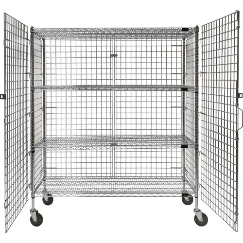 Chariot de s&eacute;curit&eacute;, Chrom&eacute;, 60" x 69" x 24", Capacit&eacute; 500 lb Toolneeds Inc.
